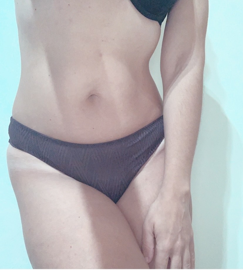 Tanga encaje y algodón