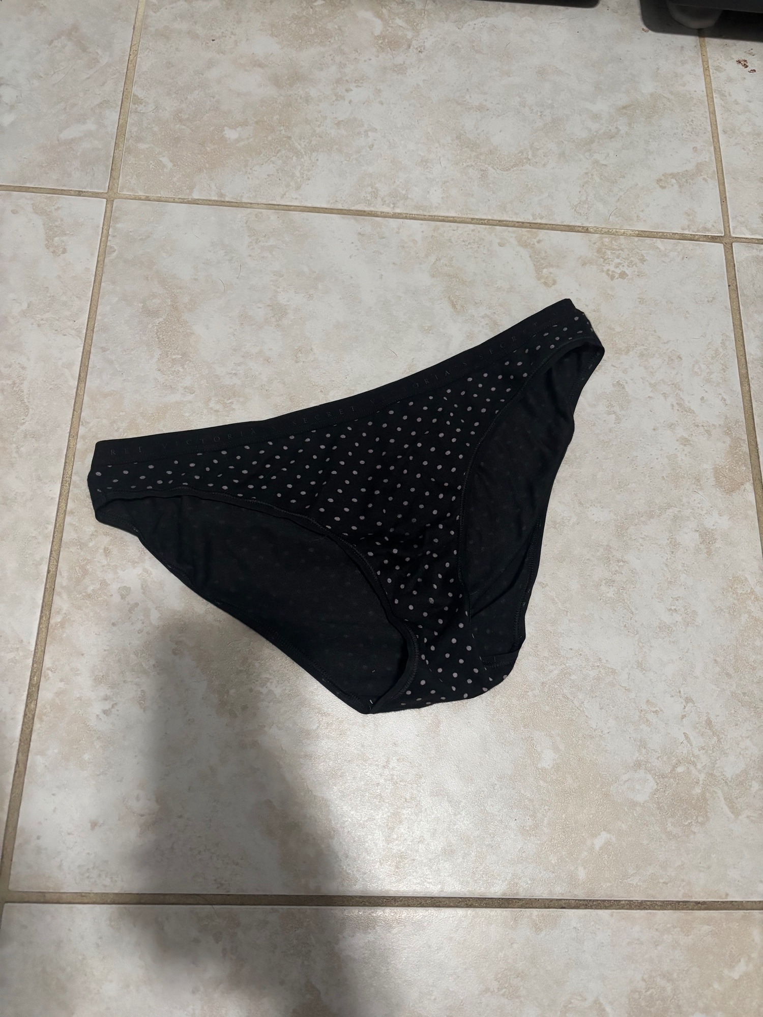 Black polka dots