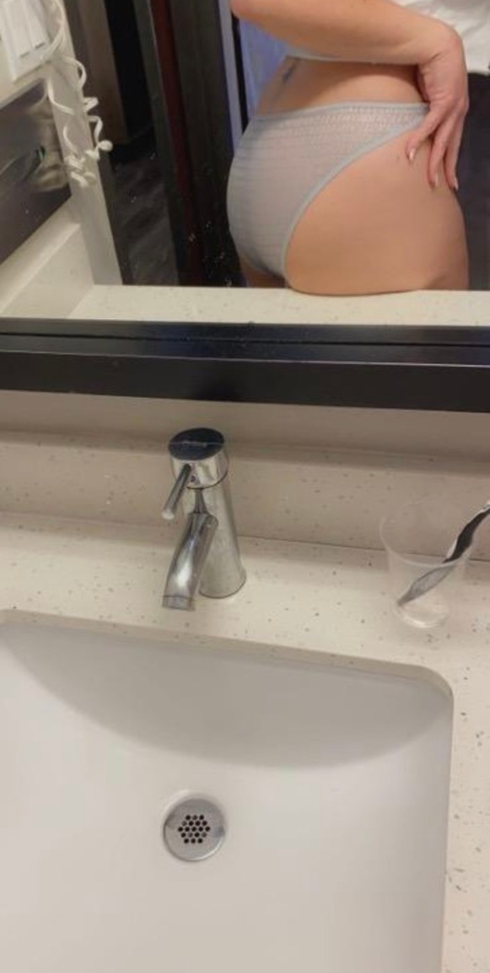 Gray Silky and Sparkly Bikini Panty