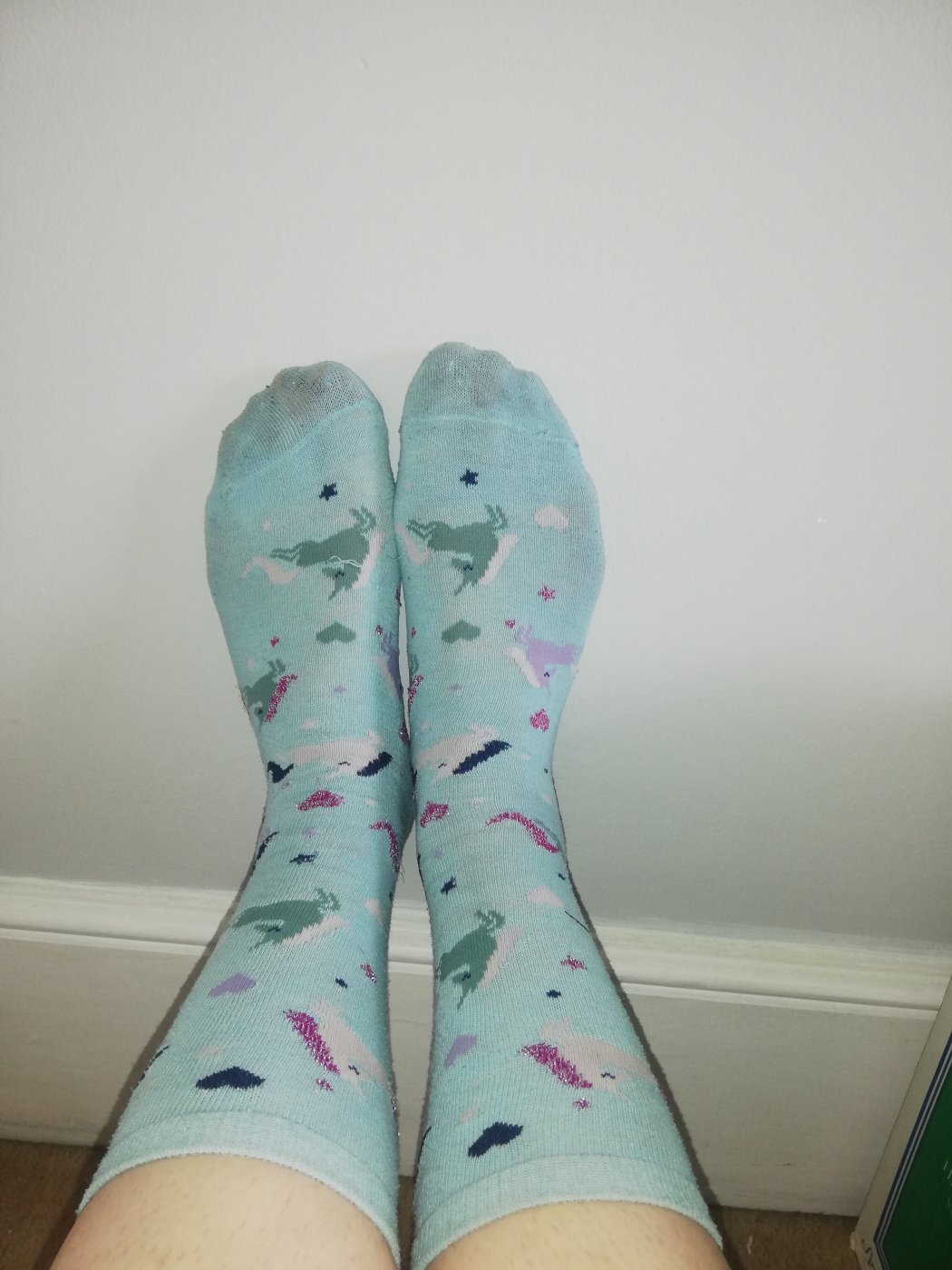 Unicorn Blue Socks - 1