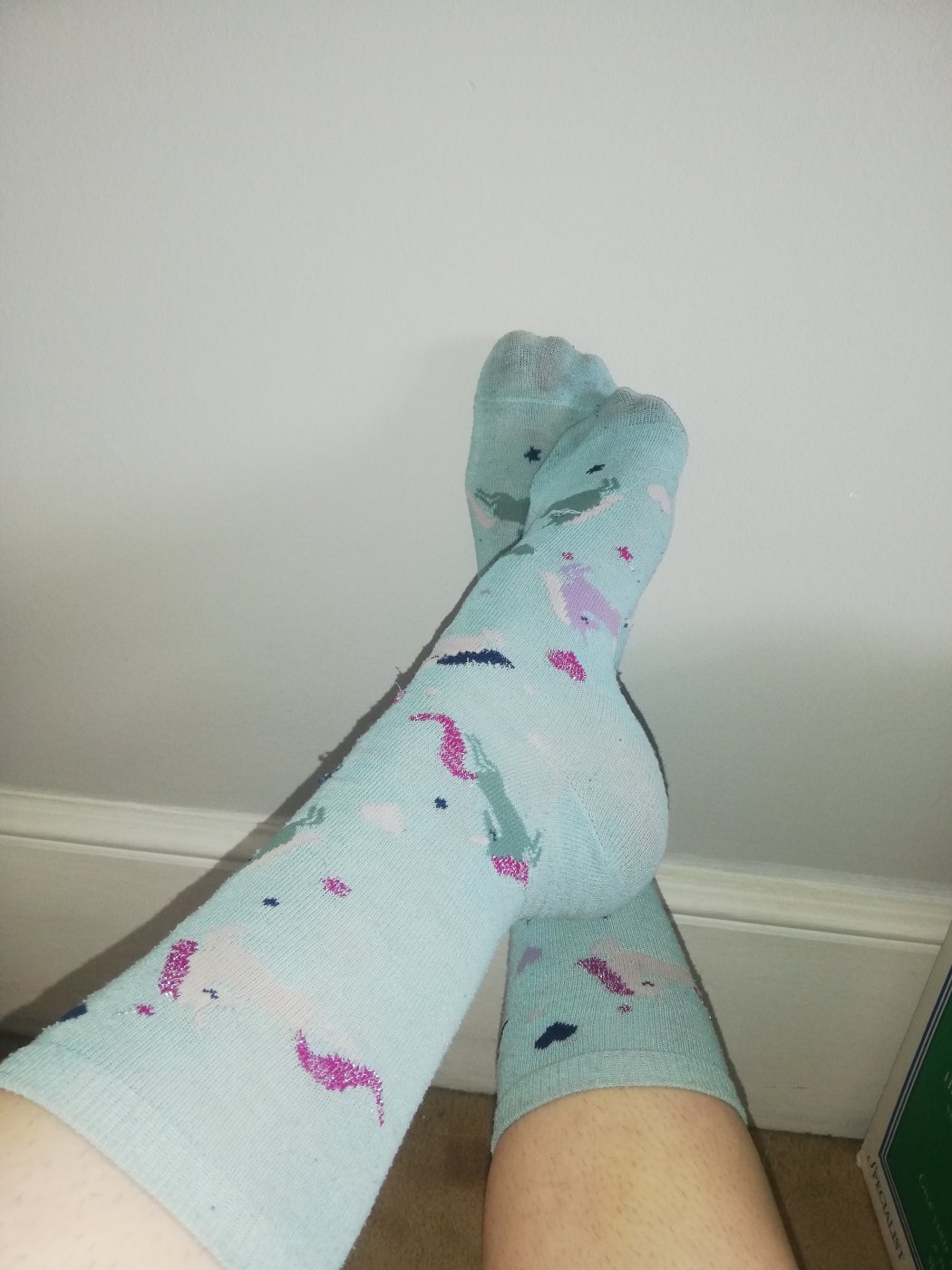 Unicorn Blue Socks - 2