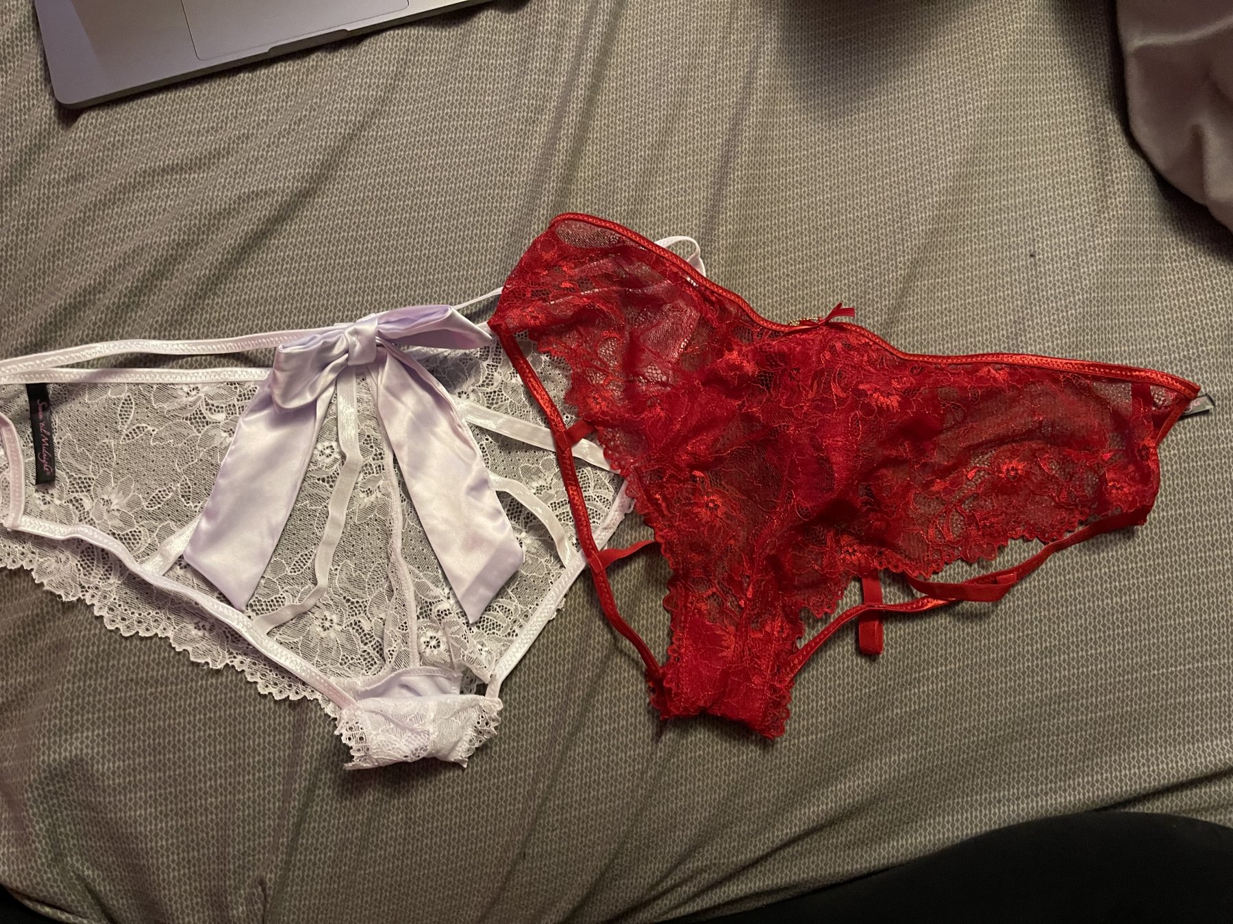 open strappy back panties