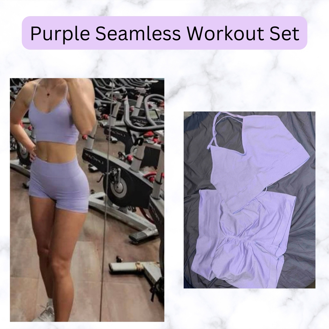 Purple Seamless Workout Set