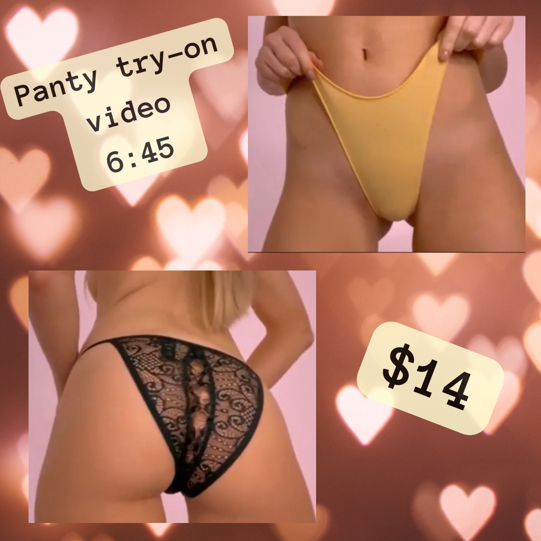 Thong try-on video with my sexy …