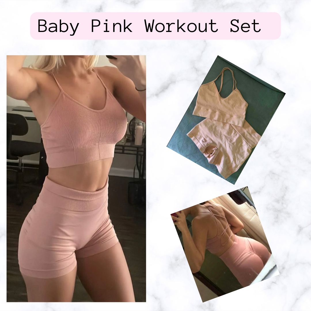 Baby Pink Workout Set
