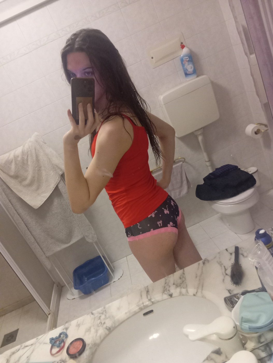 Mutandine trans rosa e nere – foto 2 di 3