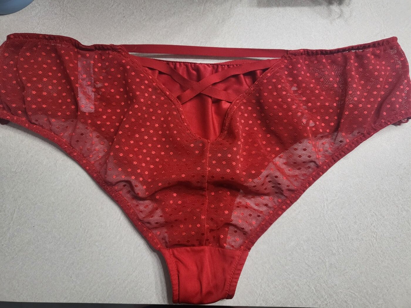 Red scrappy back panties – photo 3 of 3