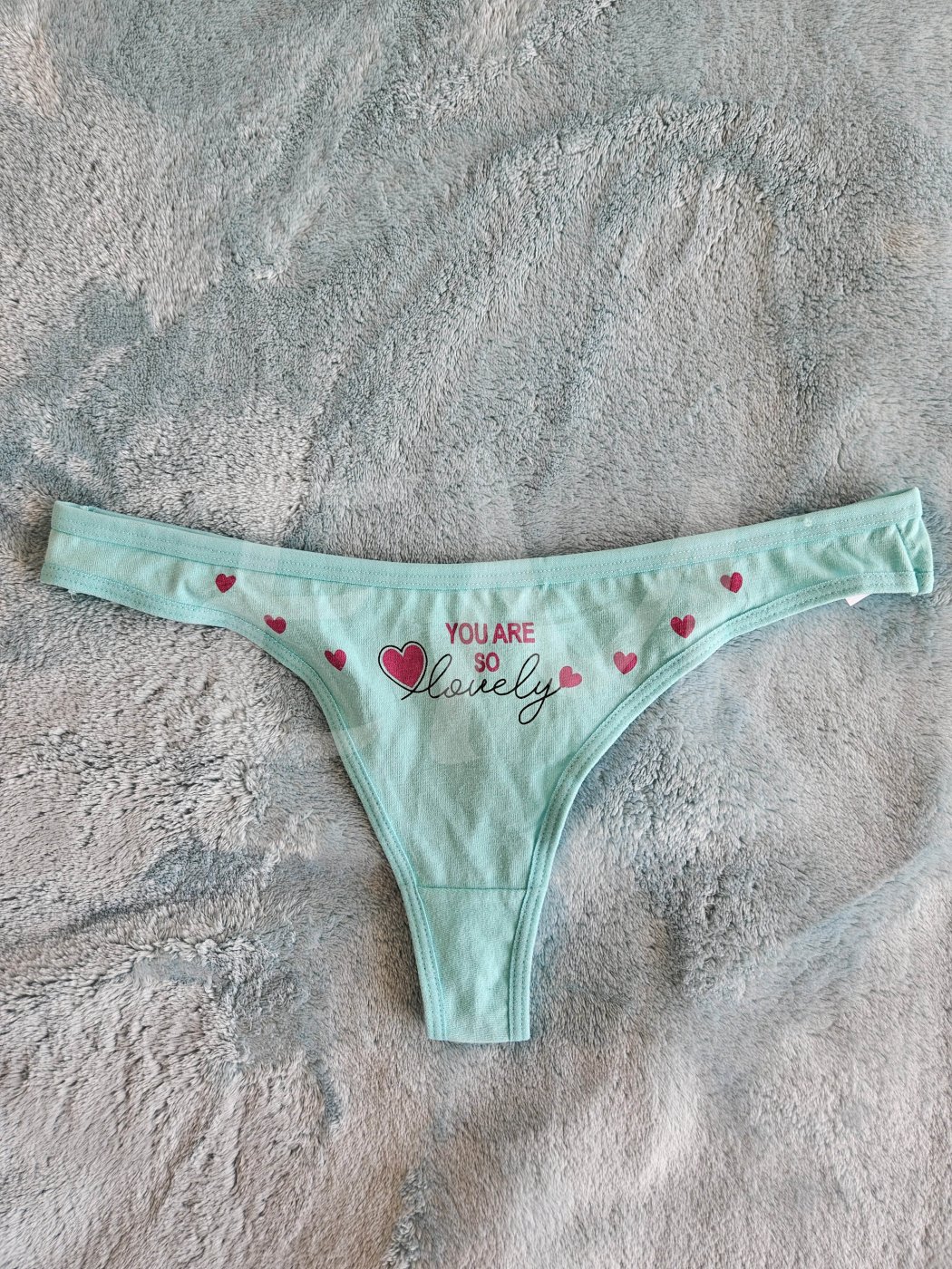 Tanga Azul Algodon