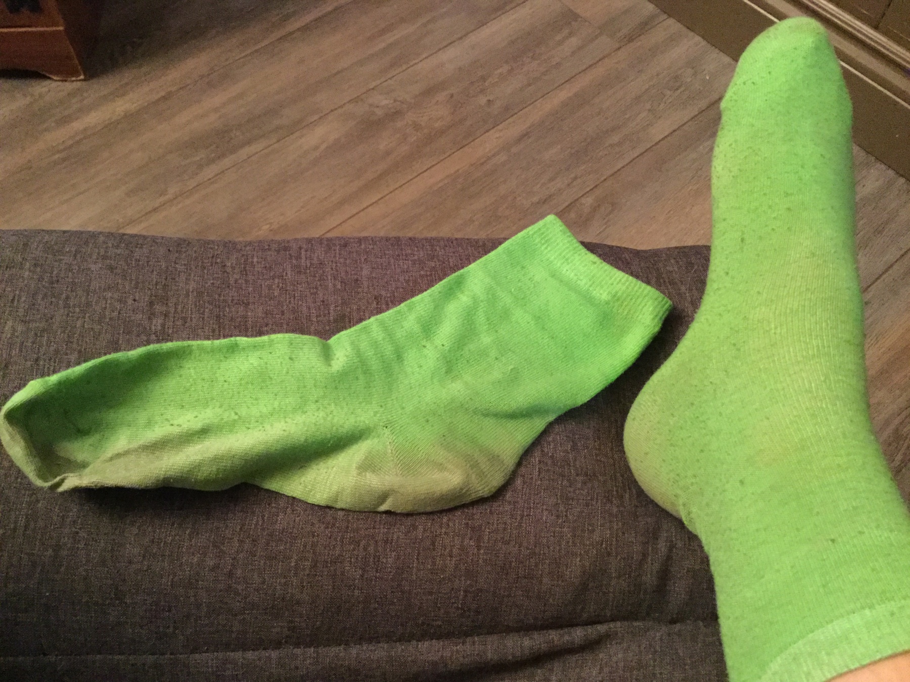 Smelly green socks!