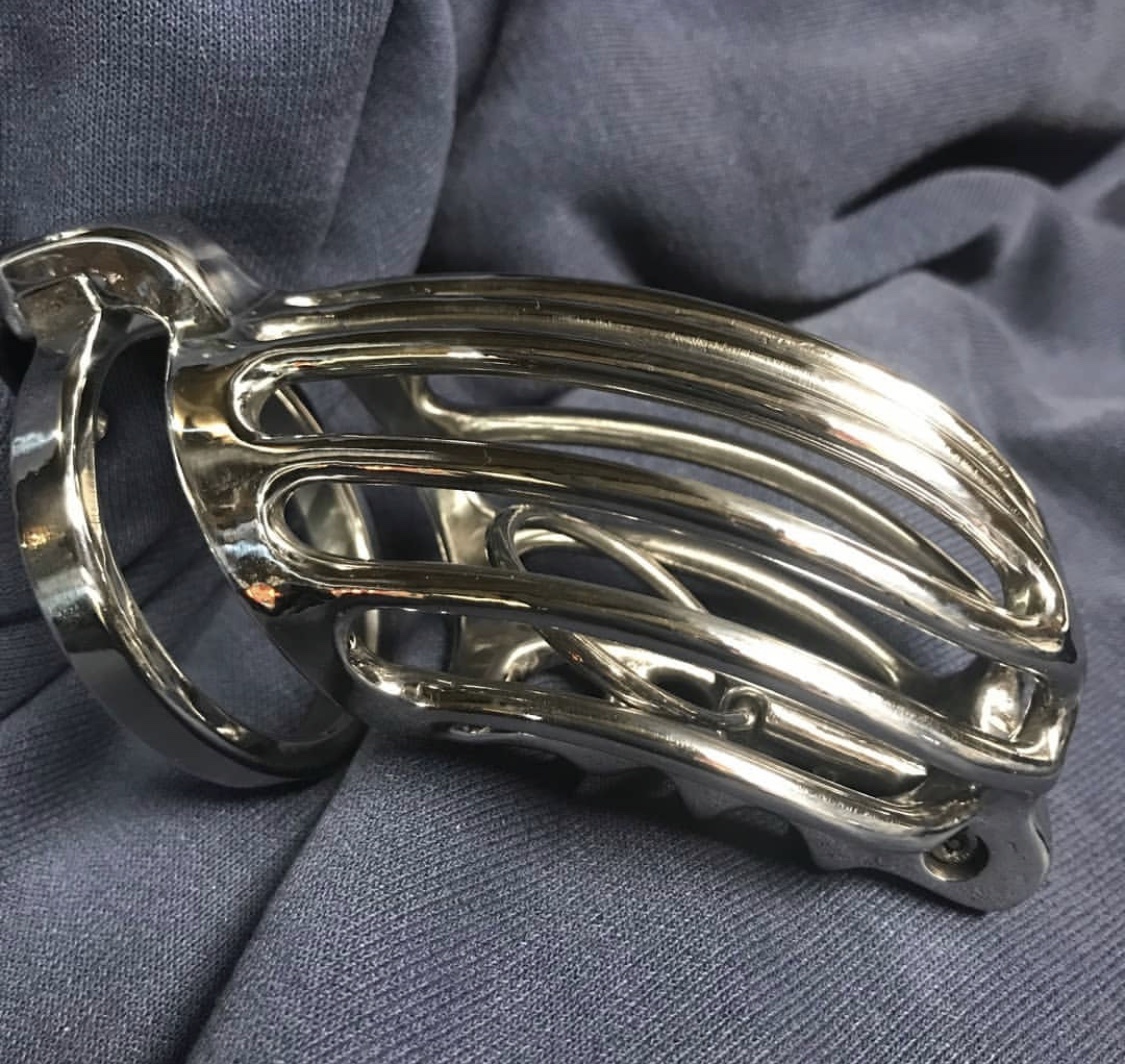 Chastity cage wearing