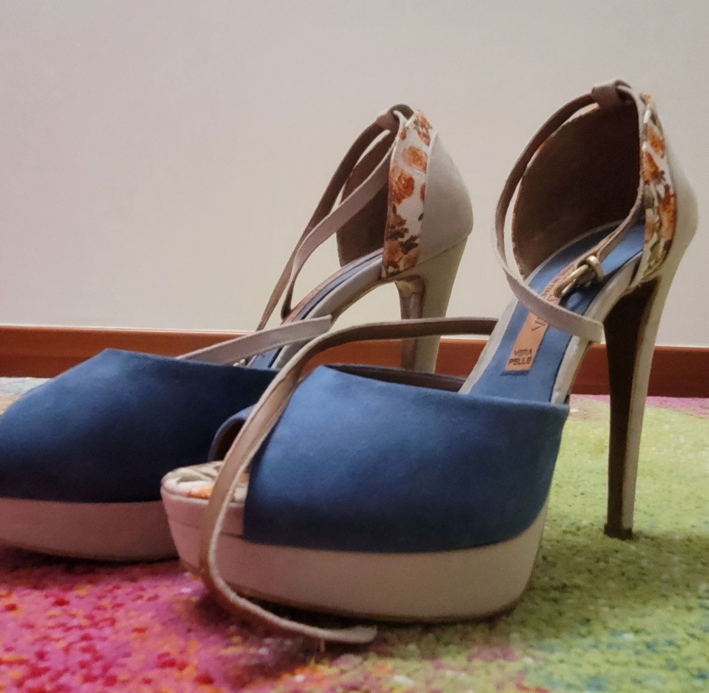 Scarpe blu tacco 12 cm molto bel…