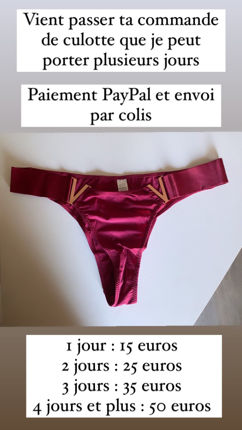 Culotte que je peut porter sur commande