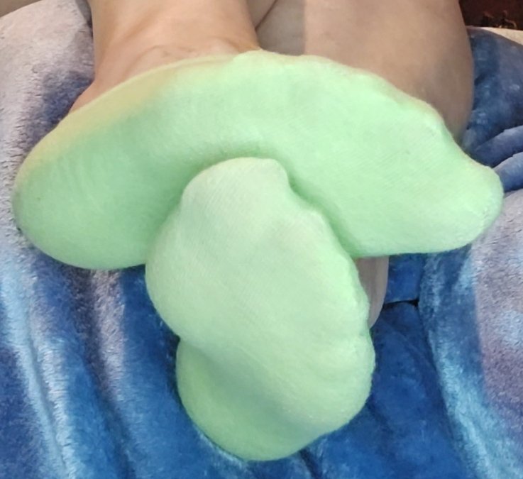 Neon green low cut socks