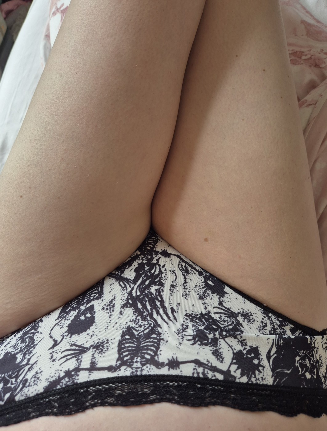 Gothic Skeleton Black and White Panty – photo 2 of 3