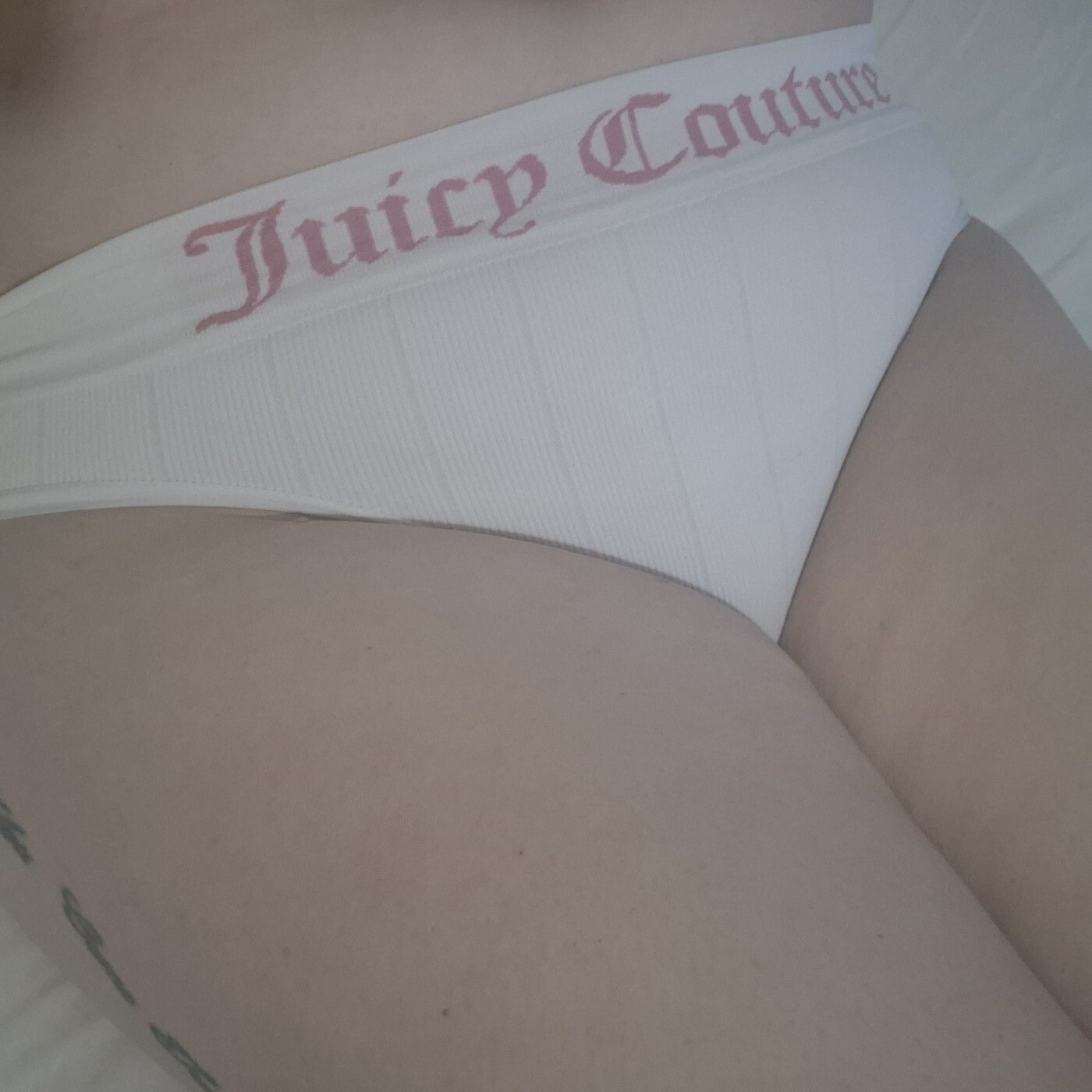 Juicy Couture White Branded Panty