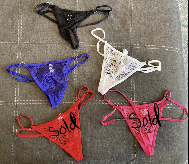 Lace thongs, multiple colors