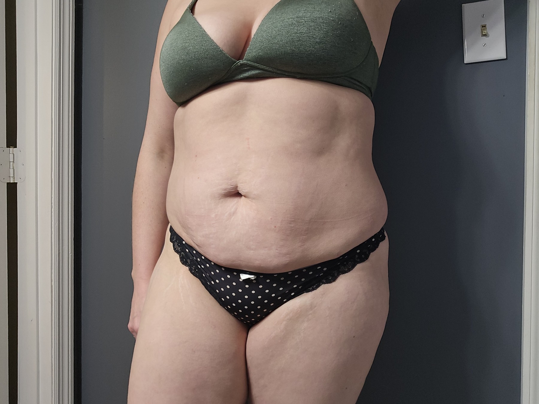 Cute Silk and Cotton Poka Dot Thong