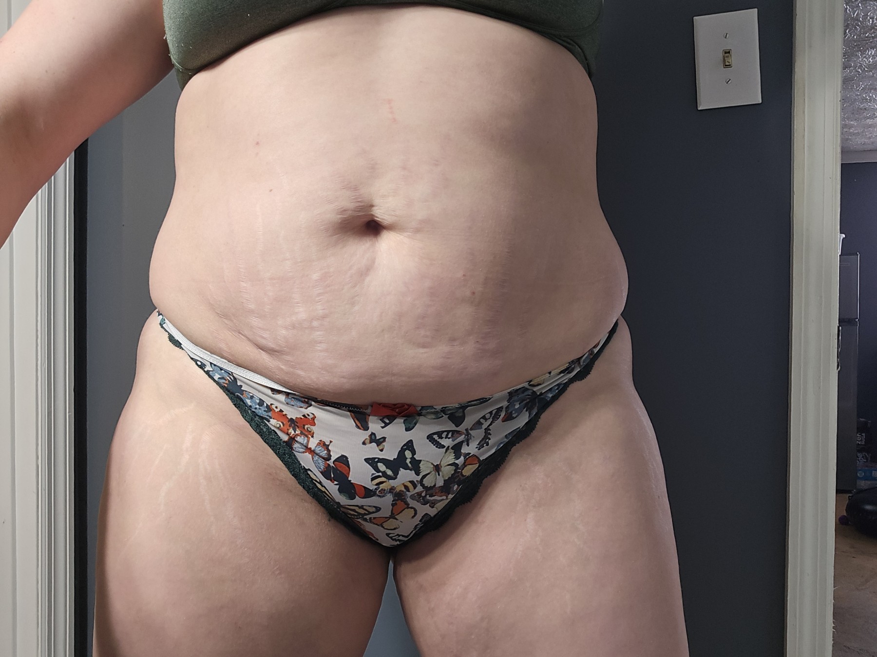 Butterfly Silk and Cotton Thong