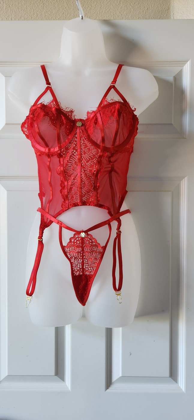 Red Chemise w/Thong