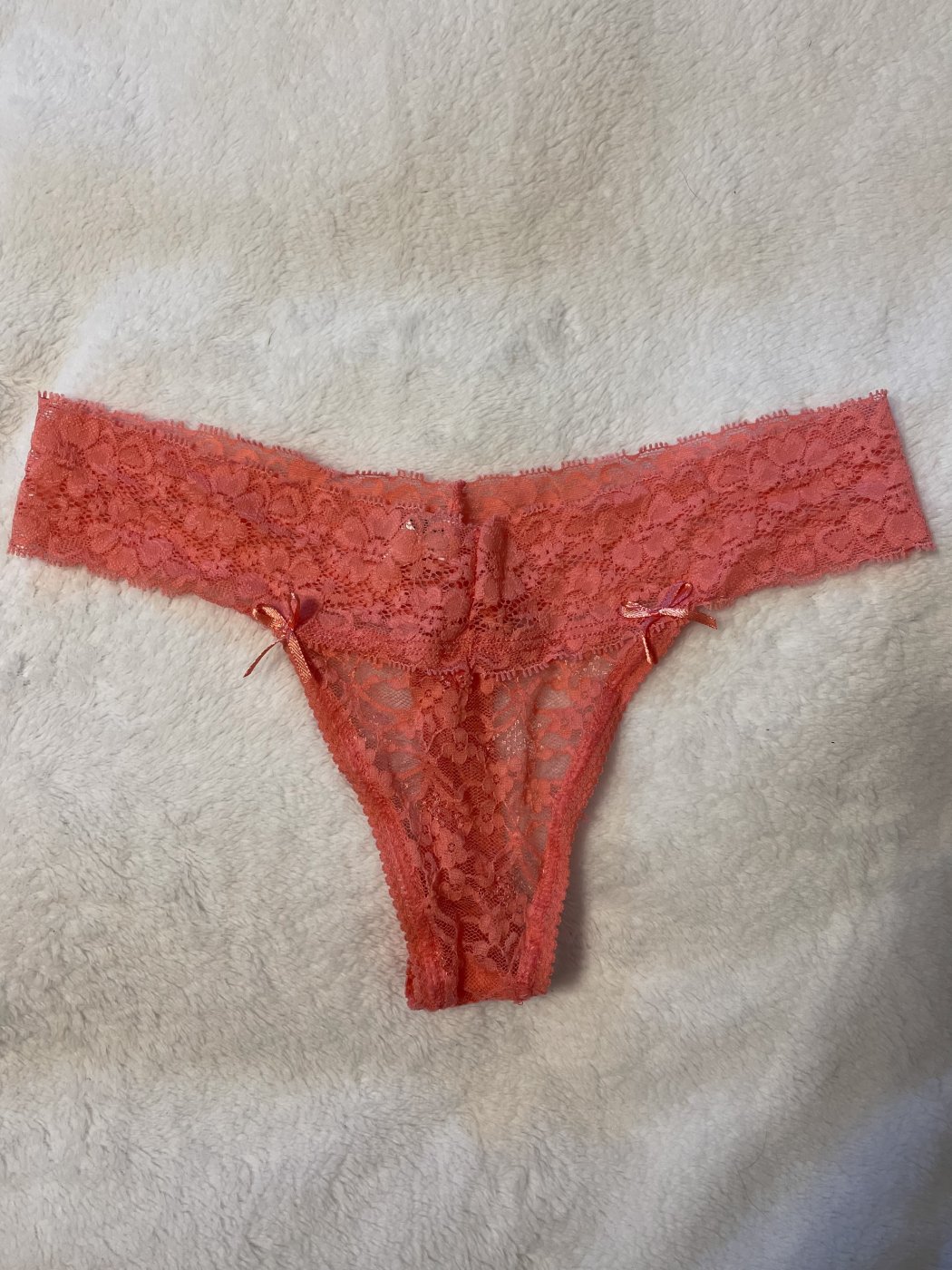 Used Lacy Pink Panties