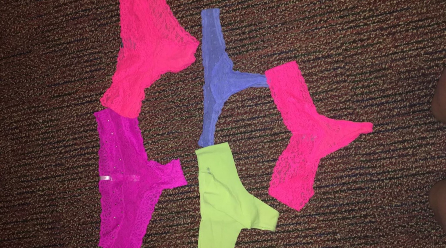 5 pairs of used panties