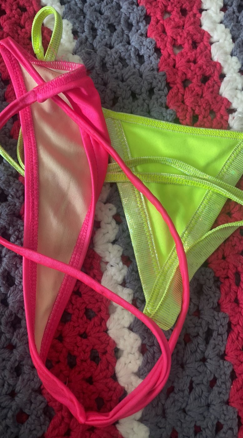 Green G string I wore on my stripper night – photo 3 of 3