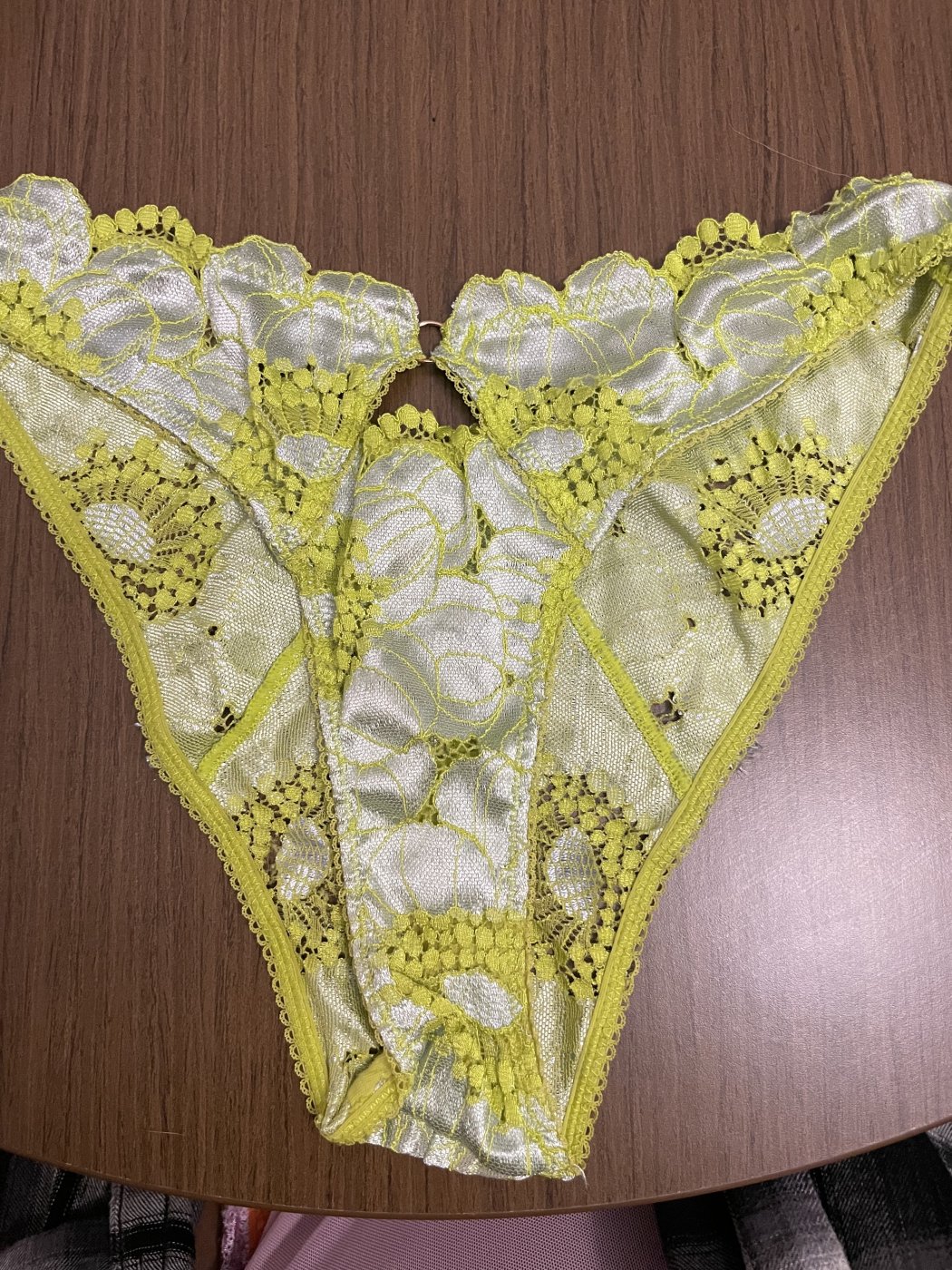 Used lime green panties fun dance night