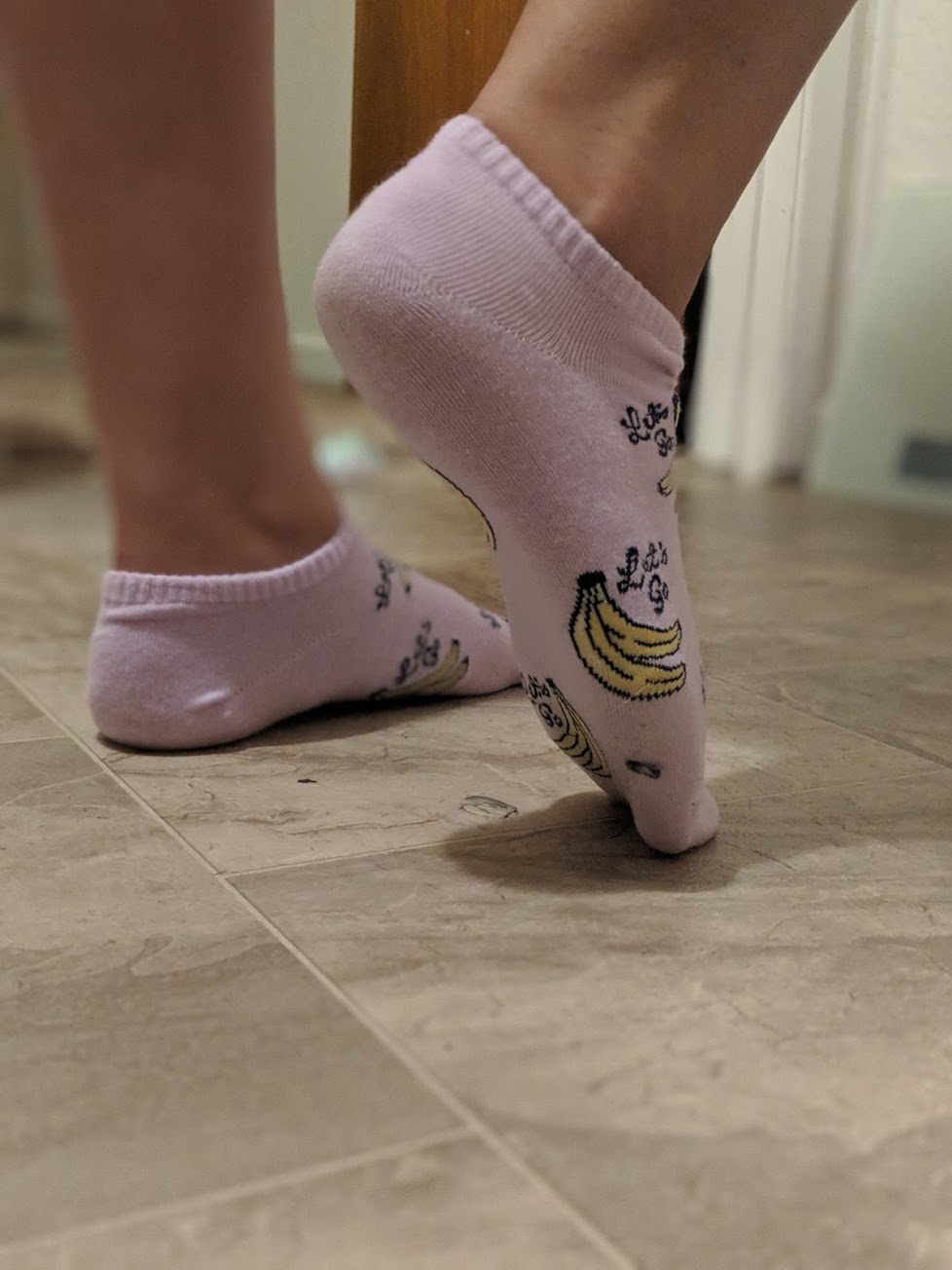 WORN banana socks
