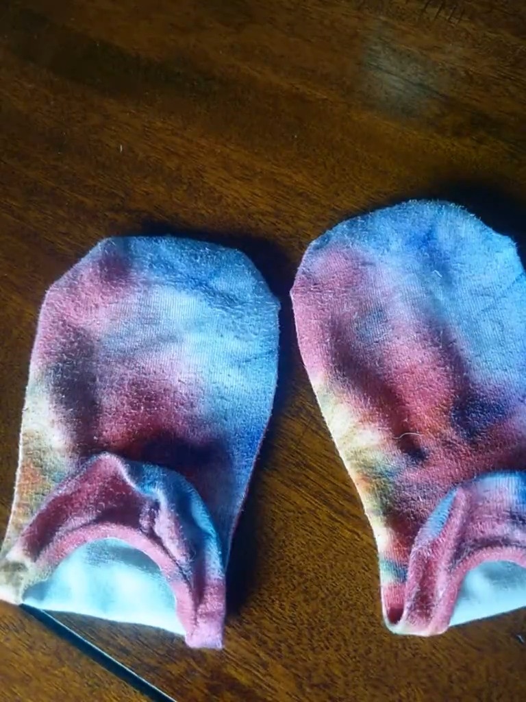 WORN tie-die socks