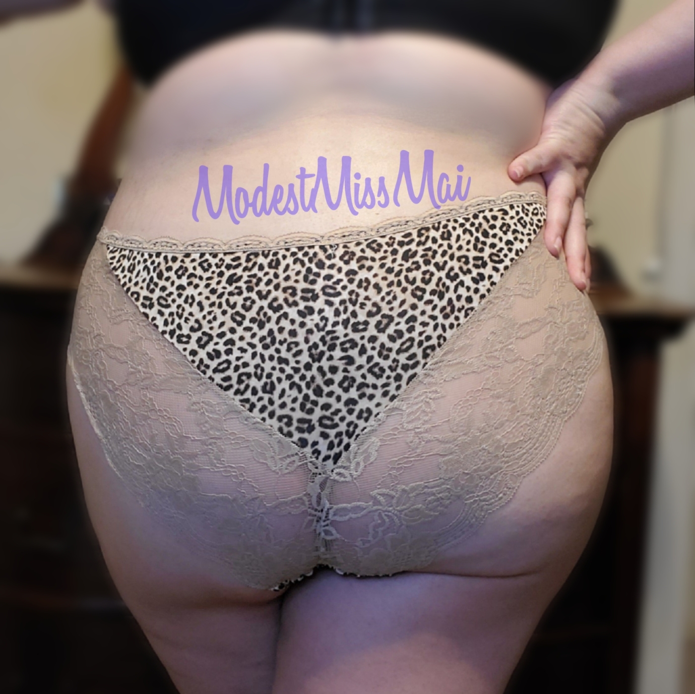 Leopard Print Lace Panties