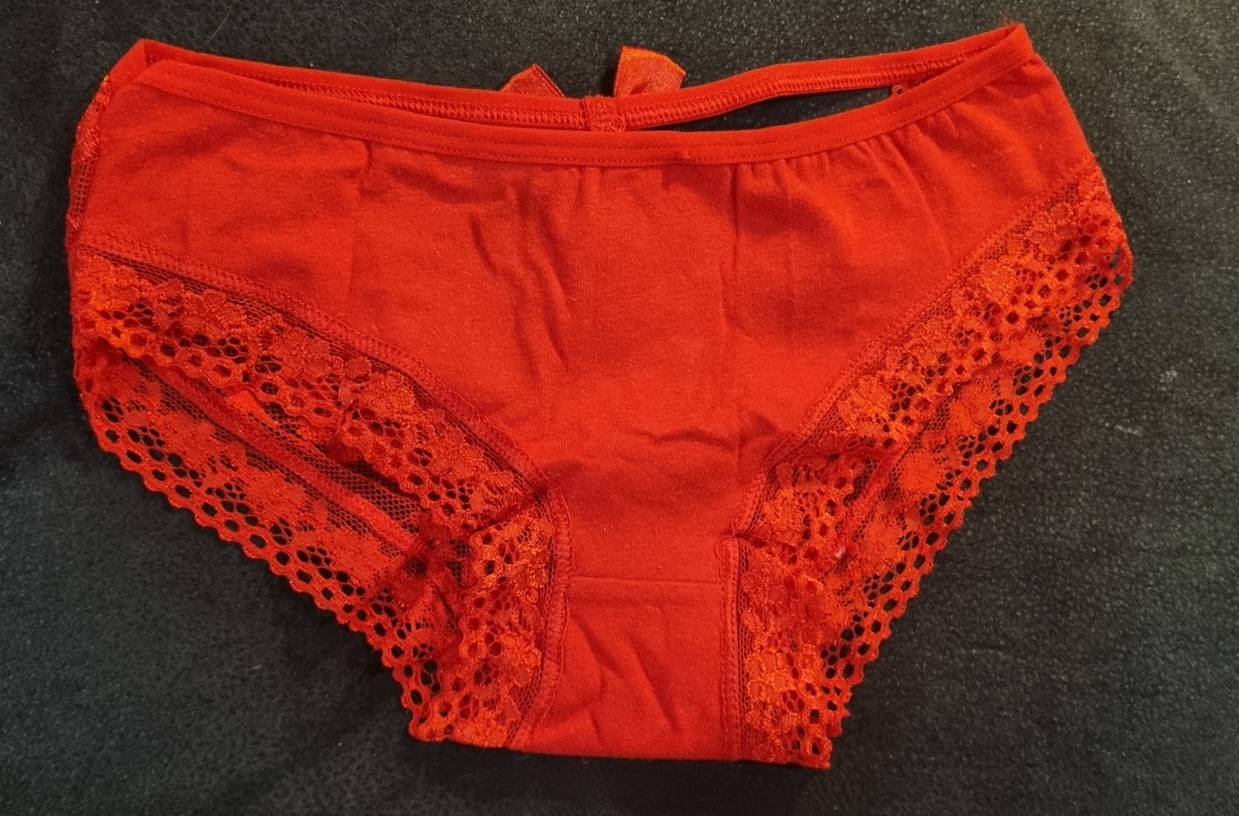 little red pantys worn with scho… - 1