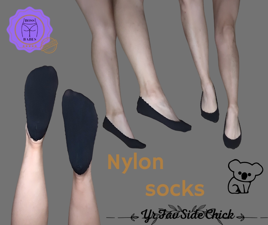 Classic Black Nylon Socks
