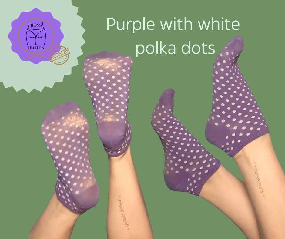 Purple Polka Dot Socks