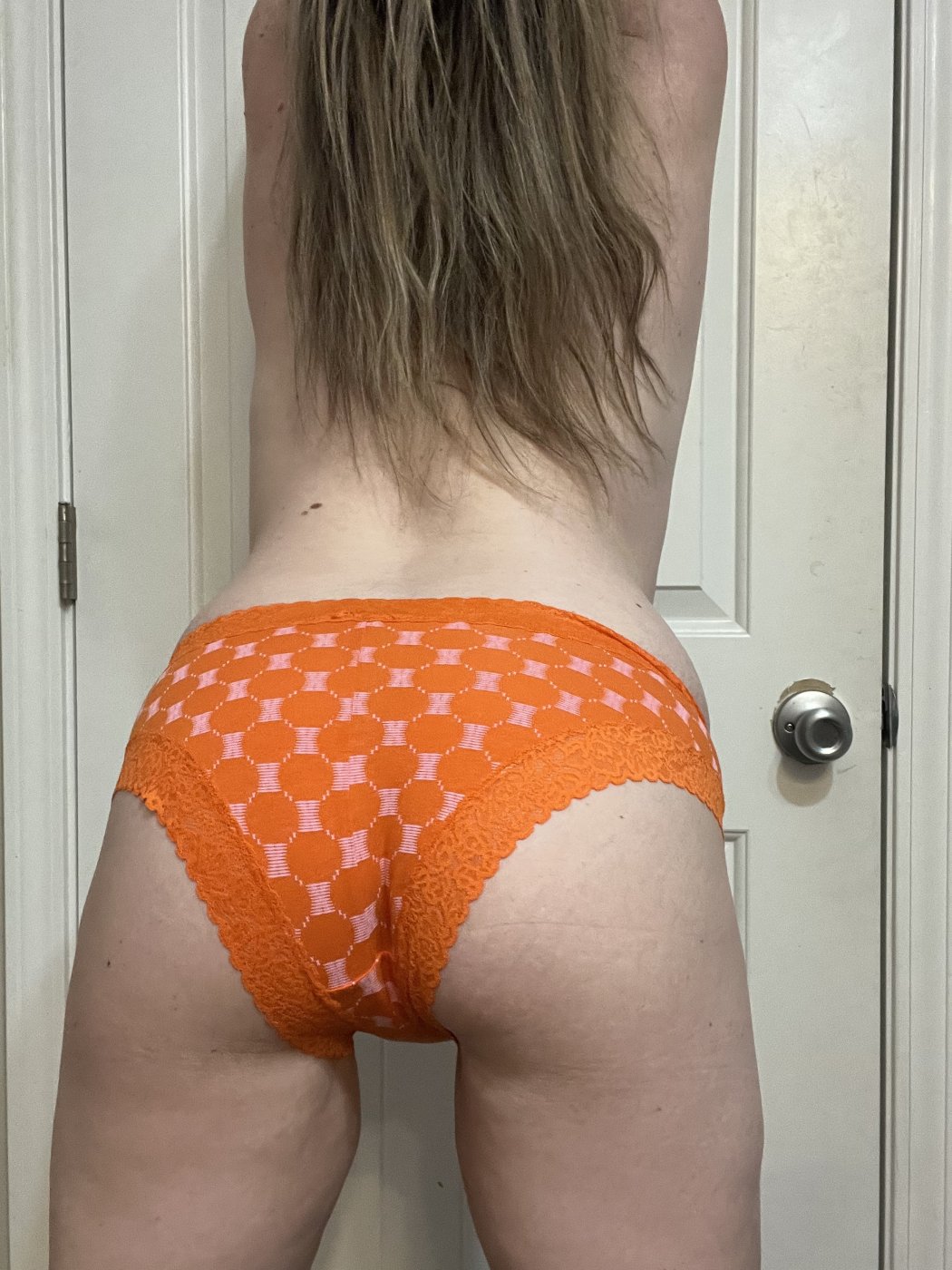 Orange Cotton Cheeky Panty
