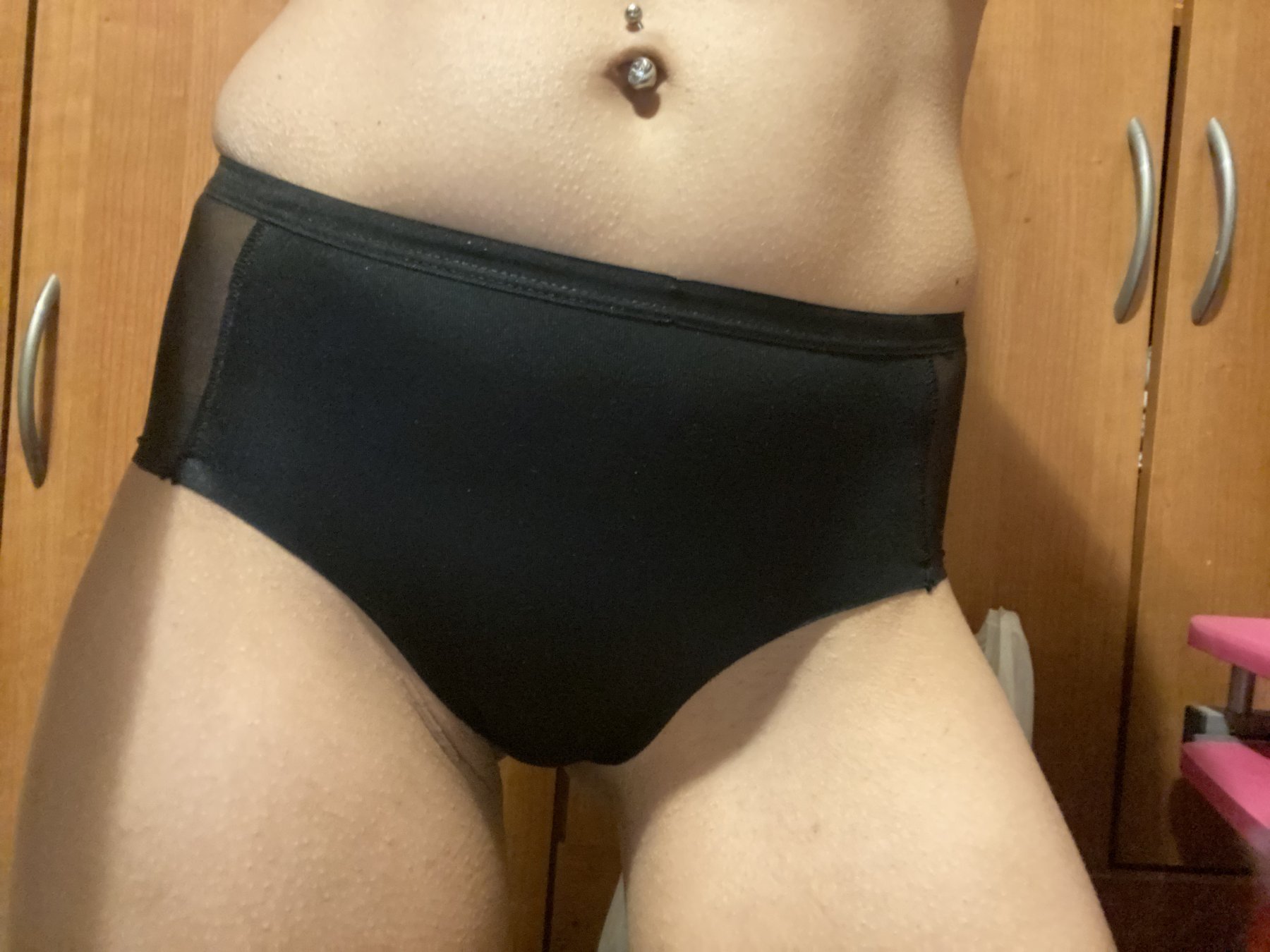 Bragas transparentes negras