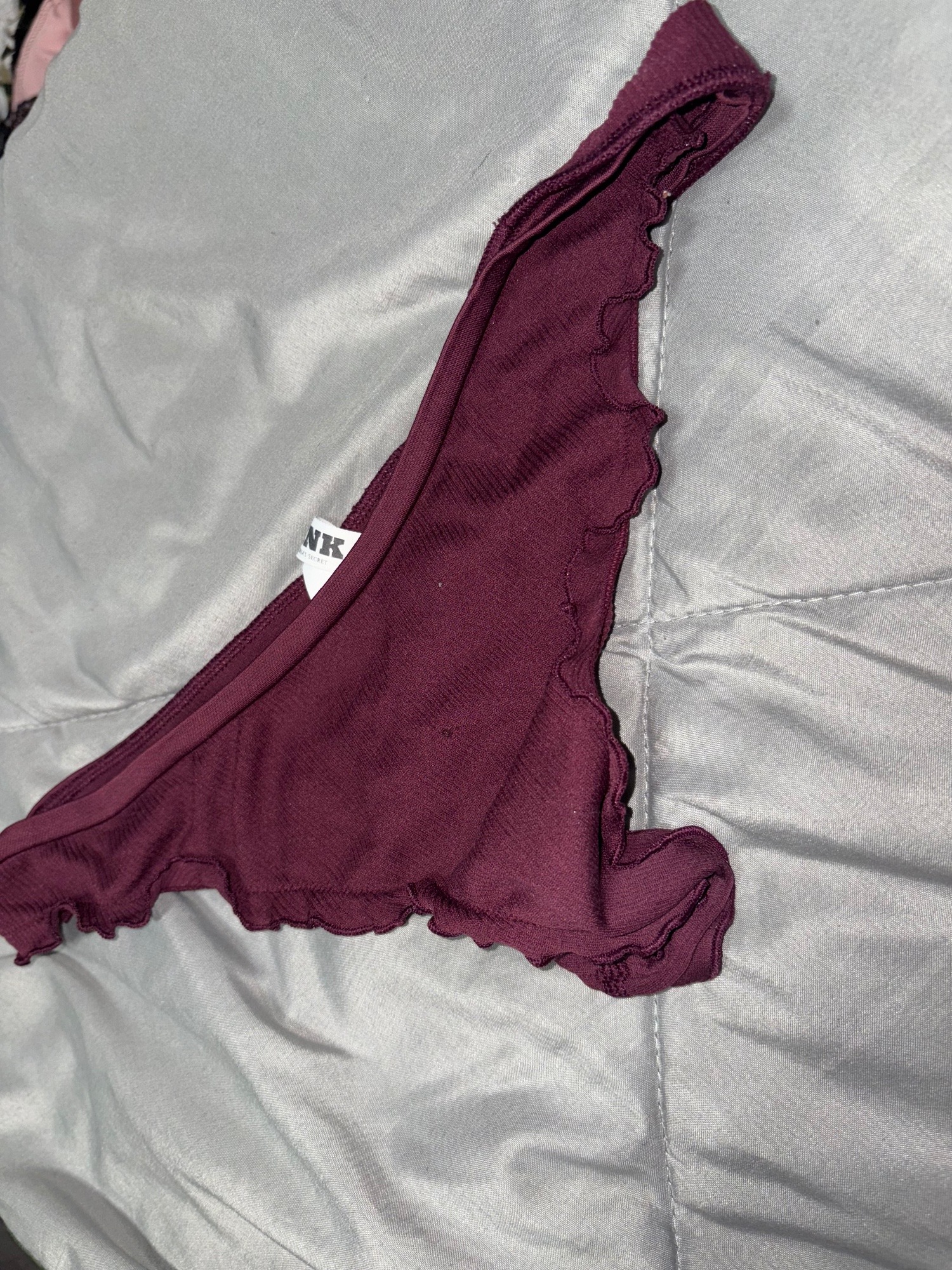 goddess lani’s burgundy ruffle panties – photo 2 of 3