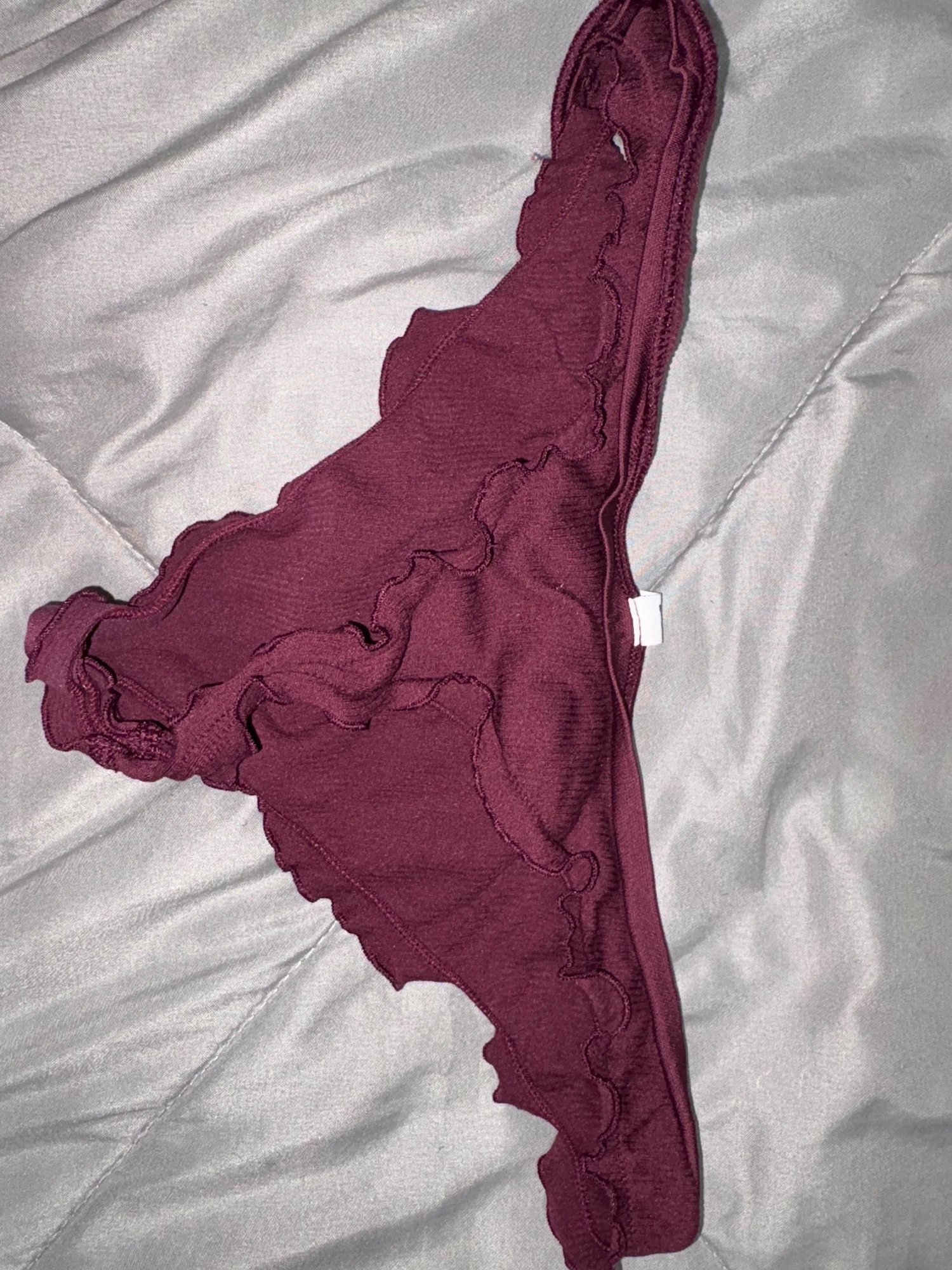 goddess lani’s burgundy ruffle panties