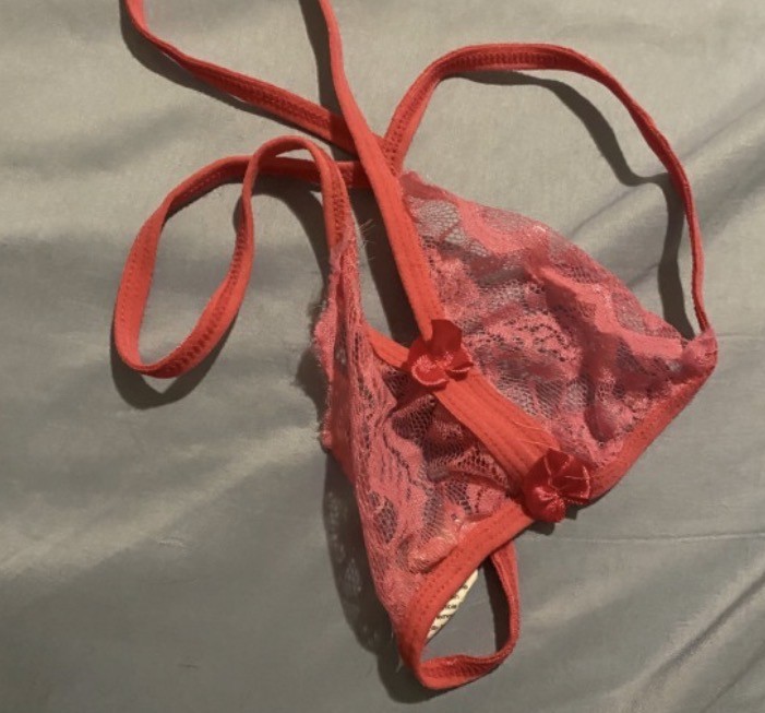 pink lace g string