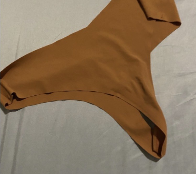 brown polyamide panties