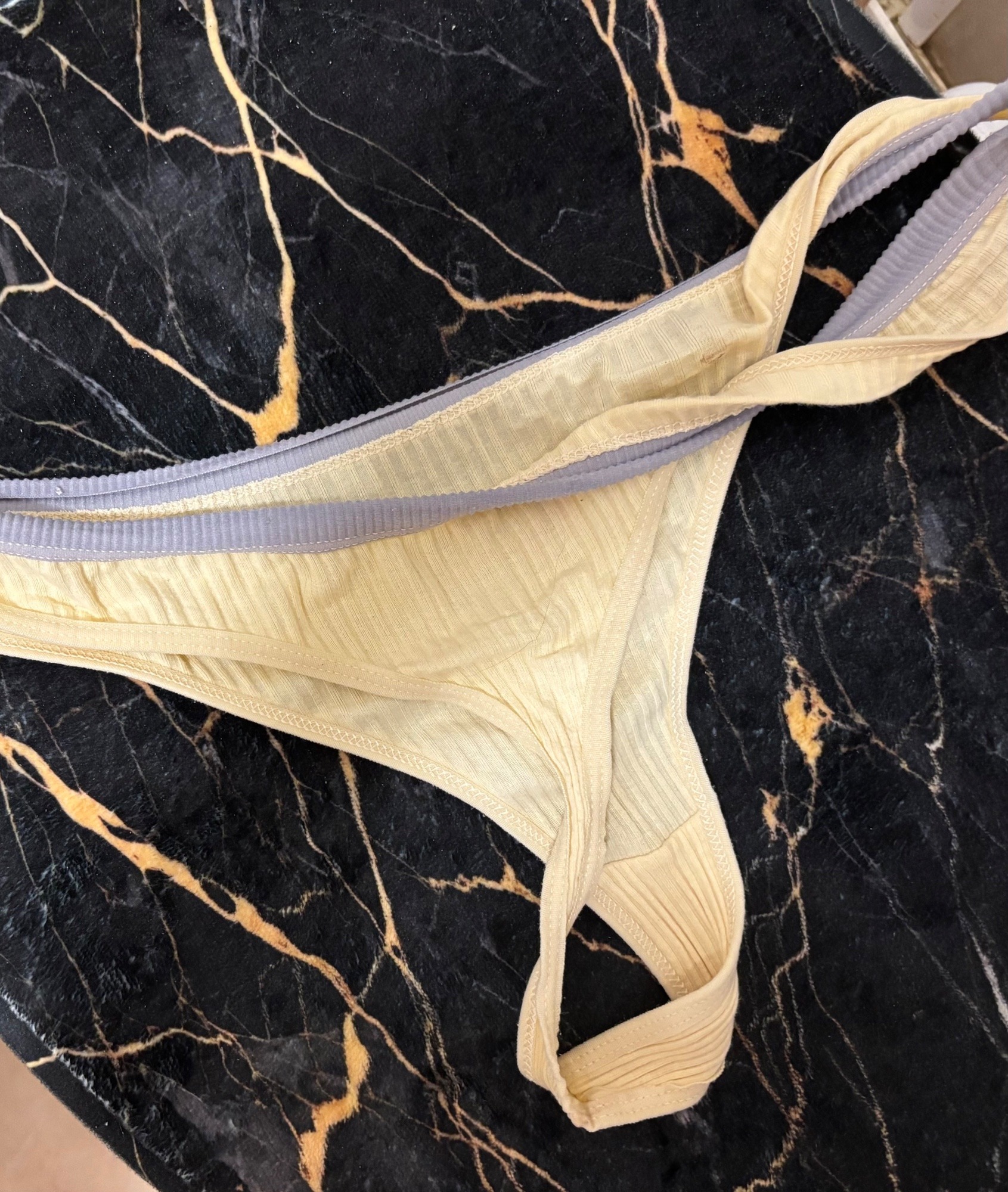 Yellow thongs