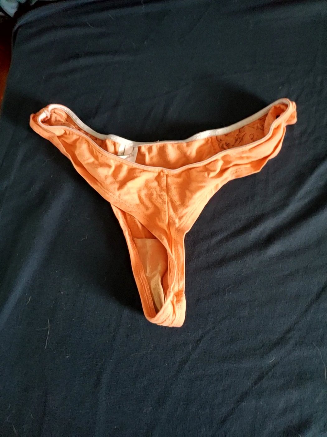 Lace on the sides Orange Thong🧡… - 1