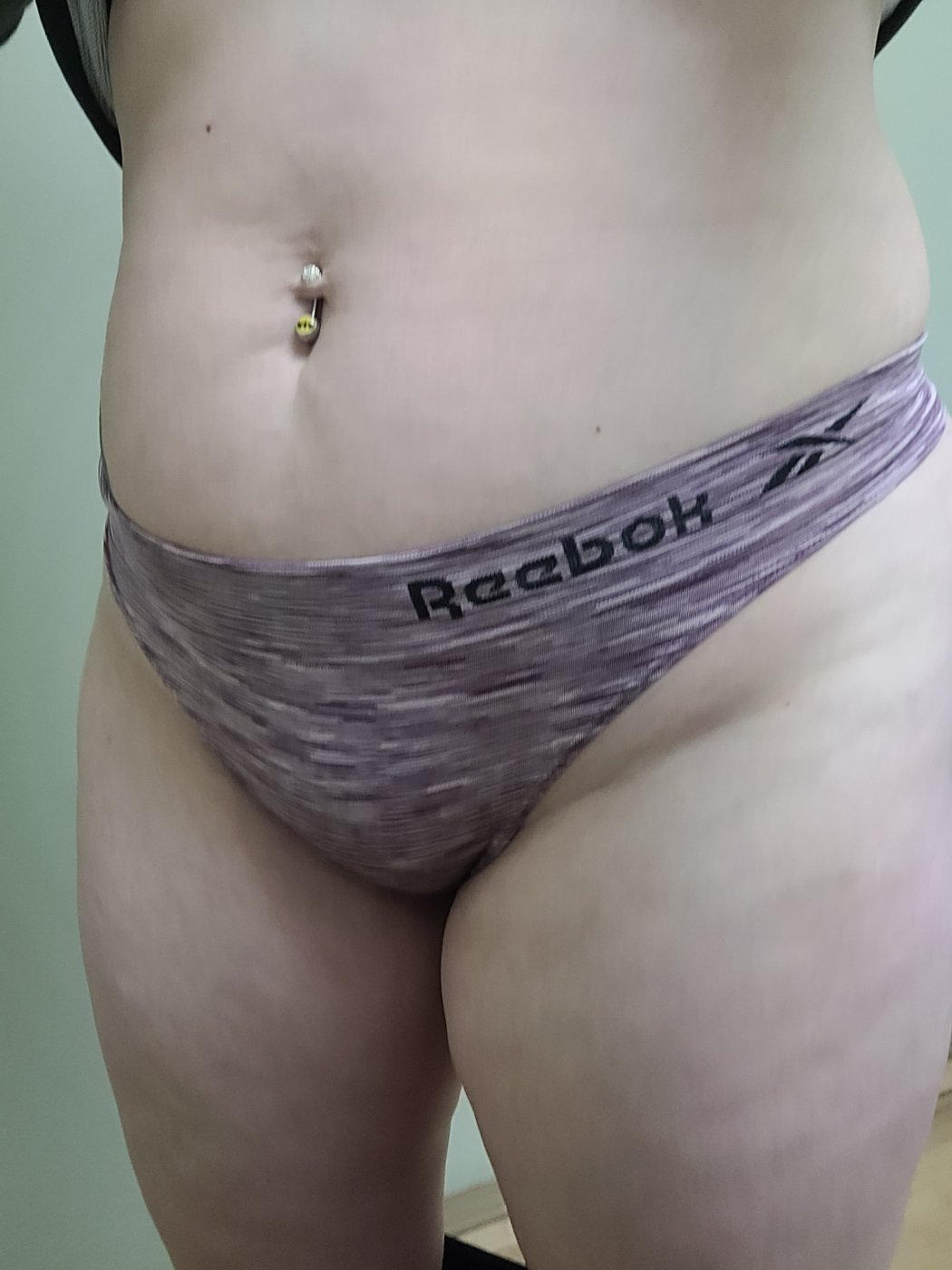 Purple Reebok thong