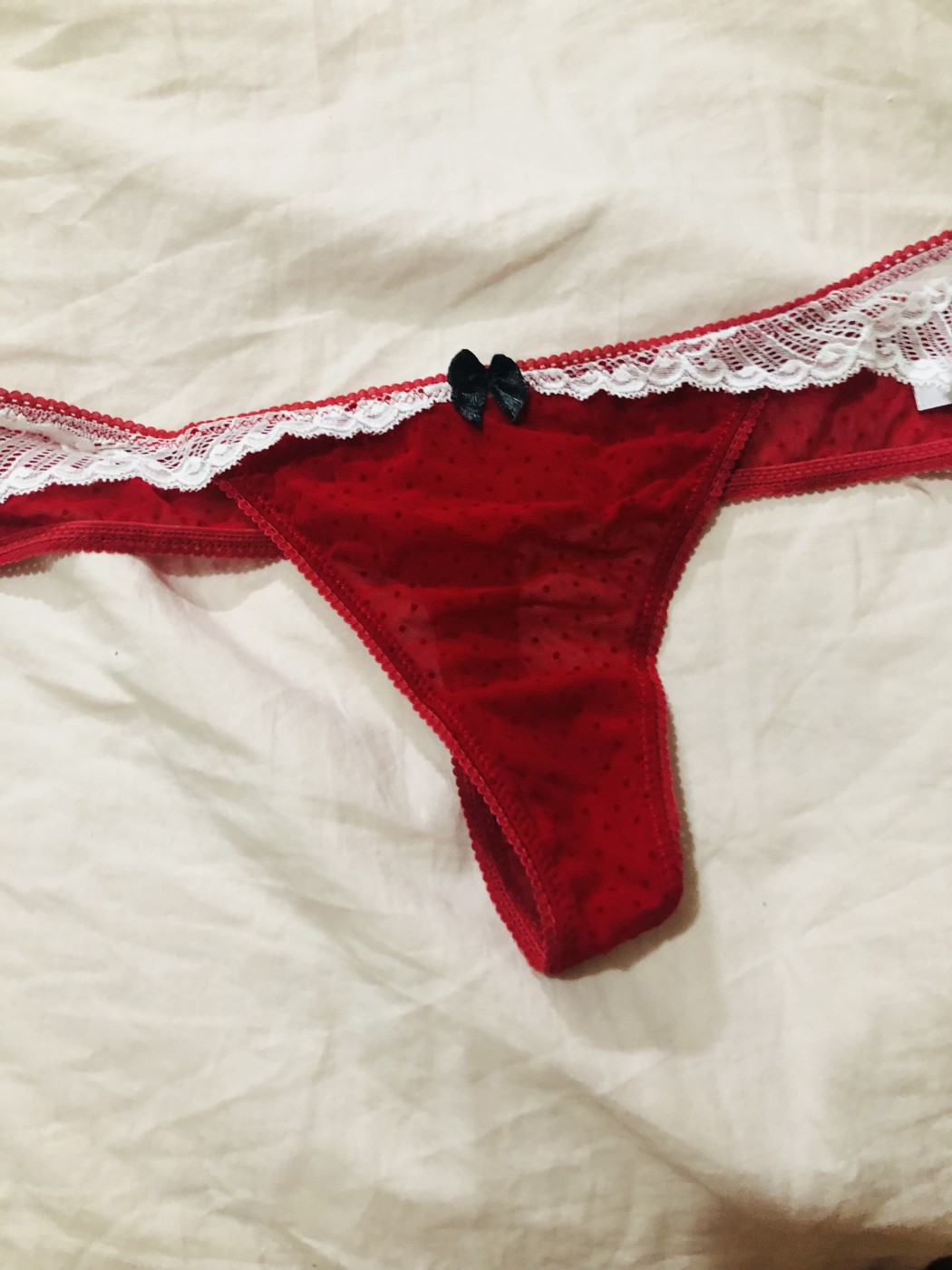 Very sexy red thong