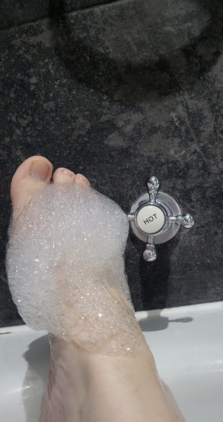 Hot soapy feet