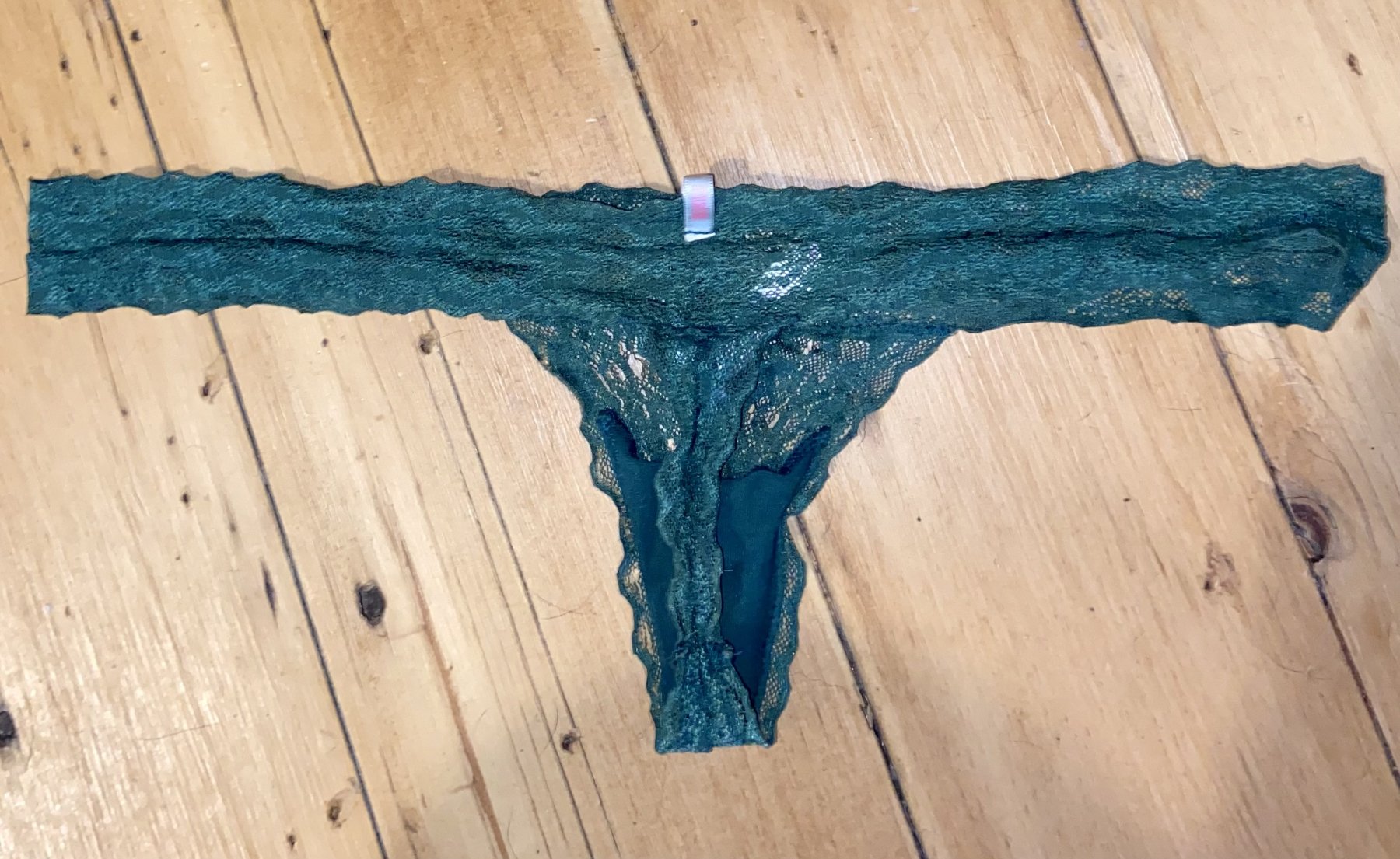 Green Lace Thong - 2