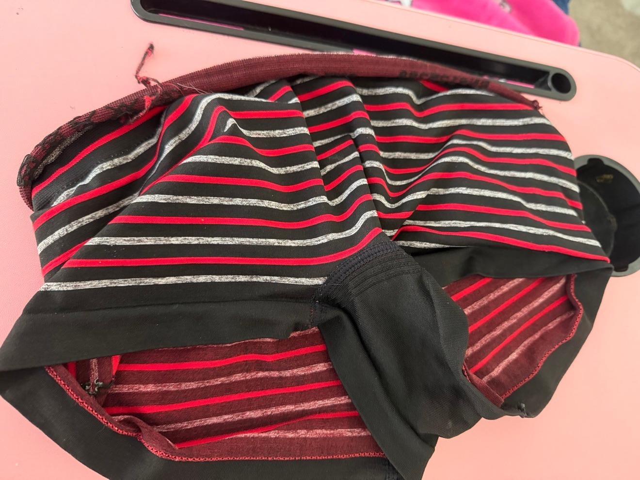 worn day and half boy shorts