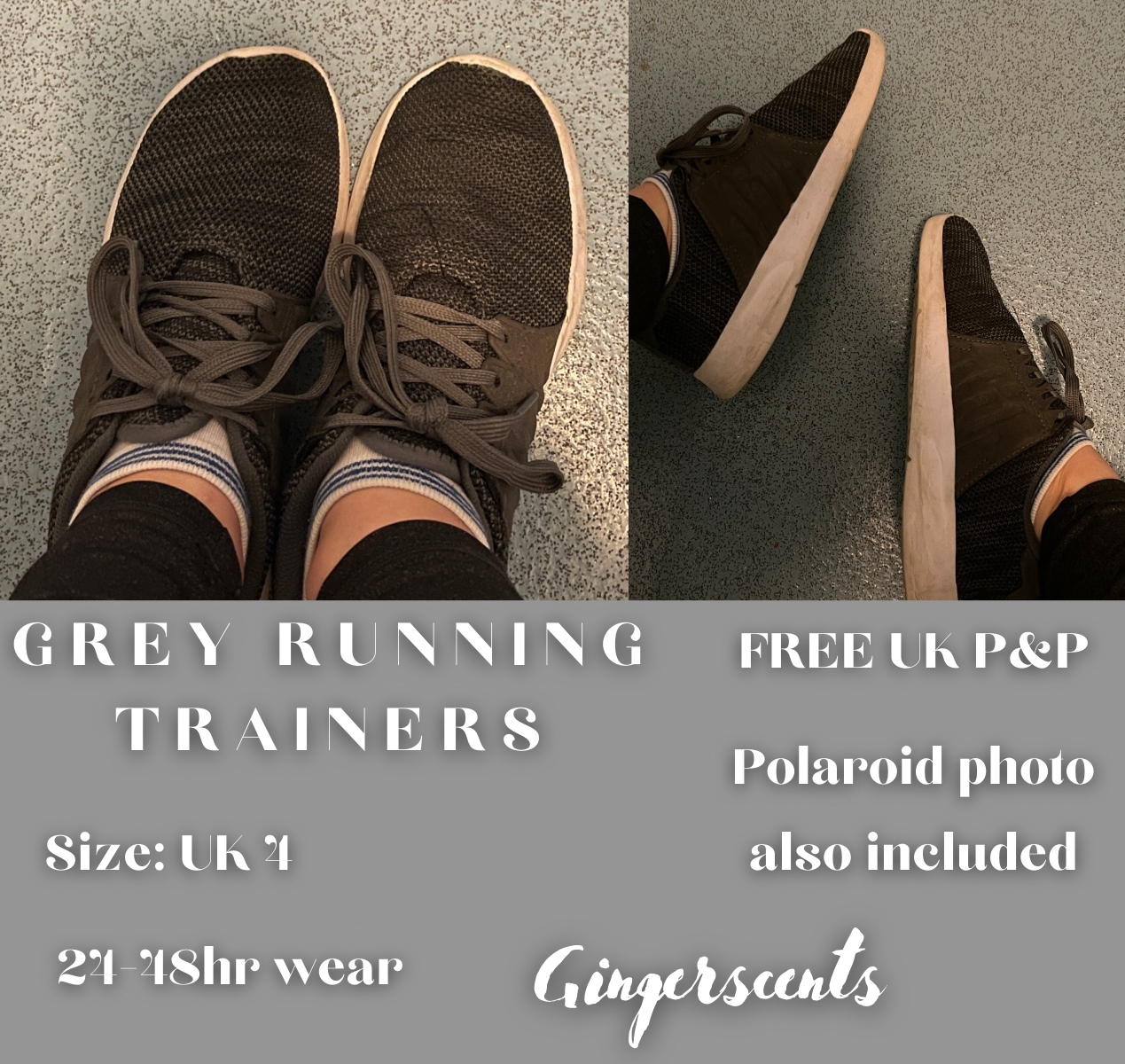 Grey Running Trainers (#A9)