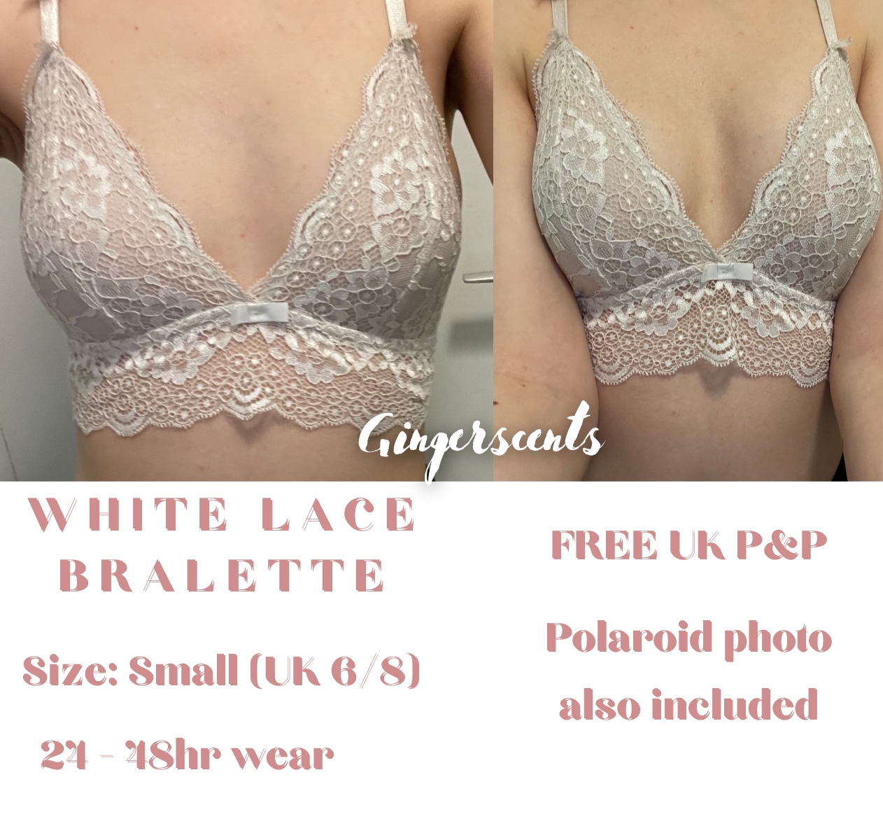 White Lace Bralette (#B6)