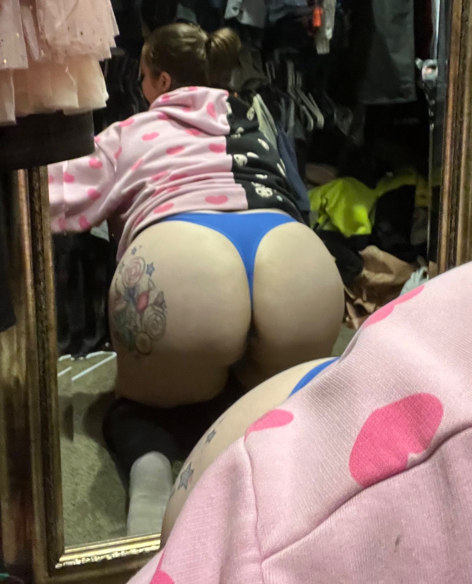 Ready to ship - Blue cotton thong – photo 3 of 3