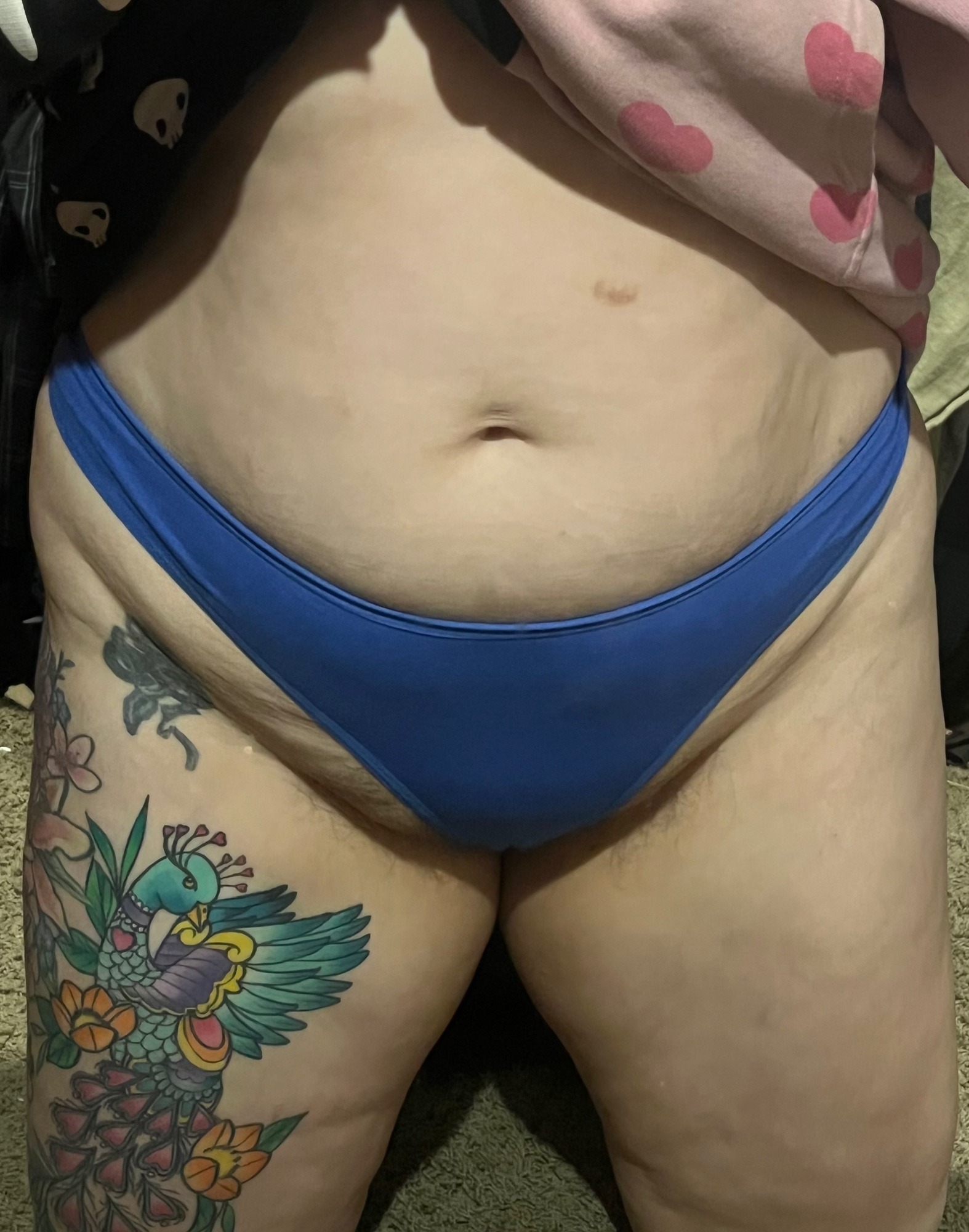 Ready to ship - Blue cotton thong – photo 2 of 3
